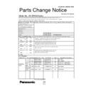 Panasonic KX-BP800 Service Manual Parts change notice
