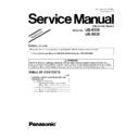 Panasonic UB-5335, UB-5835 (serv.man3) Service Manual Supplement