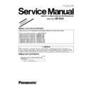 Panasonic UB-8325 (serv.man5) Service Manual Supplement