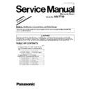 Panasonic UB-T780 (serv.man2) Service Manual Supplement