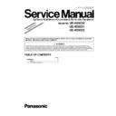 Panasonic UE-608030, UE-608031, UE-608032 (serv.man2) Service Manual Supplement