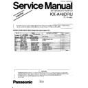 Panasonic KX-A46DRU Service Manual Simplified