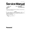 Panasonic KX-HTS32, KX-HTS824RU Service Manual Supplement