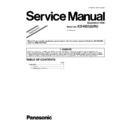 Panasonic KX-NS520RU Service Manual Supplement