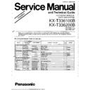kx-t336100b, kx-t336200b service manual simplified