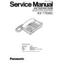 Panasonic KX-T7230C Service Manual