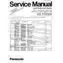 Panasonic KX-T7230X Service Manual Simplified