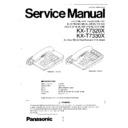 Panasonic KX-T7320X, KX-T7330X Service Manual
