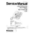 Panasonic KX-T7431C, KX-T7431C-B Service Manual