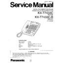 Panasonic KX-T7433C, KX-T7433C-B Service Manual