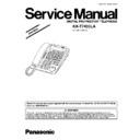 Panasonic KX-T7433LA Service Manual Simplified