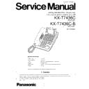 kx-t7436c, kx-t7436c-b service manual