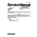 Panasonic KX-T7730CA Service Manual Supplement