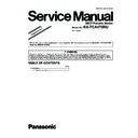 Panasonic KX-TCA175RU (serv.man2) Service Manual Supplement