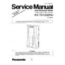 Panasonic KX-TD1232RU (serv.man2) Service Manual Simplified