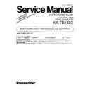 Panasonic KX-TD160X (serv.man2) Service Manual Simplified