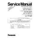 Panasonic KX-TD170DX-J, KX-TD180DX, KX-TD180DX-J, KX-TD184X Service Manual Changes