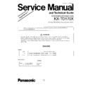 Panasonic KX-TD170X Service Manual Supplement