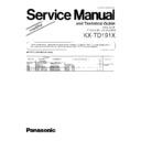 Panasonic KX-TD191X (serv.man2) Service Manual Simplified