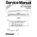 Panasonic KX-TD500BX Service Manual Supplement