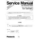 Panasonic KX-TD816RU (serv.man3) Service Manual Supplement