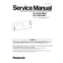 kx-tda0189xj, kx-tda0189x service manual