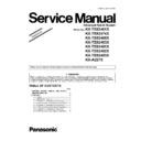 Panasonic KX-TE82461X, KX-TE82474X, KX-TE82480X, KX-TE82483X, KX-TE82491X, KX-TE82492X, KX-TE82493X, KX-A227X Service Manual Supplement