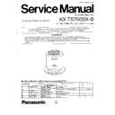 Panasonic KX-TS700BX-B Service Manual Simplified