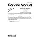 Panasonic KX-TVM50BX (serv.man2) Service Manual Supplement