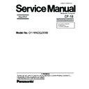 Panasonic CF-18NDQZXVM Service Manual Simplified