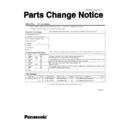Panasonic CF-52 (serv.man8) Service Manual Parts change notice