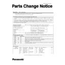 Panasonic CF-T5 (serv.man2) Service Manual Parts change notice