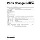 Panasonic CF-VZSU1428W (serv.man2) Service Manual Parts change notice