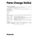Panasonic CF-VZSU1428W Service Manual Parts change notice