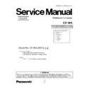 Panasonic CF-W5LWSYZ Service Manual Simplified