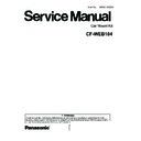 Panasonic CF-WEB184 (serv.man2) Service Manual
