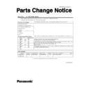 cf-web184 service manual parts change notice