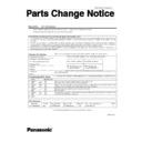 Panasonic CF-Y2 (serv.man3) Service Manual Parts change notice