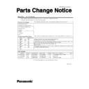 Panasonic CF-Y5 (serv.man2) Service Manual Parts change notice