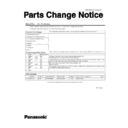 Panasonic CF-Y5 (serv.man3) Service Manual Parts change notice
