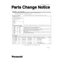 Panasonic CF-Y5 (serv.man8) Service Manual Parts change notice