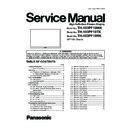 Panasonic TH-103PF10WK, TH-103PF10TK, TH-103PF10RK Service Manual