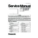 Panasonic TH-103PF12W, TH-103PF12T Service Manual