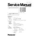 Panasonic TH-37PA60E, TH-37PD60B, TH-42PA60E, TH-42PD60B Service Manual