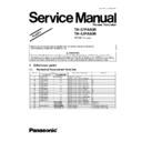 Panasonic TH-37PA60R, TH-42PA60R Service Manual Simplified