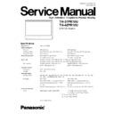 Panasonic TH-37PR10U, TH-42PR10U Service Manual