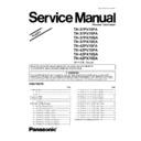 Panasonic TH-37PV70FA, TH-37PV70PA, TH-37PX70BA, TH-37PX70EA, TH-42PV70FA, TH-42PV70PA, TH-42PX70BA, TH-42PX70EA Service Manual Simplified