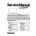 Panasonic TH-42PF30ER Service Manual