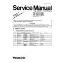 Panasonic TH-42PH10RK, TH-42PH10RS Service Manual Simplified