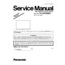 Panasonic TH-42PH20ER Service Manual Simplified